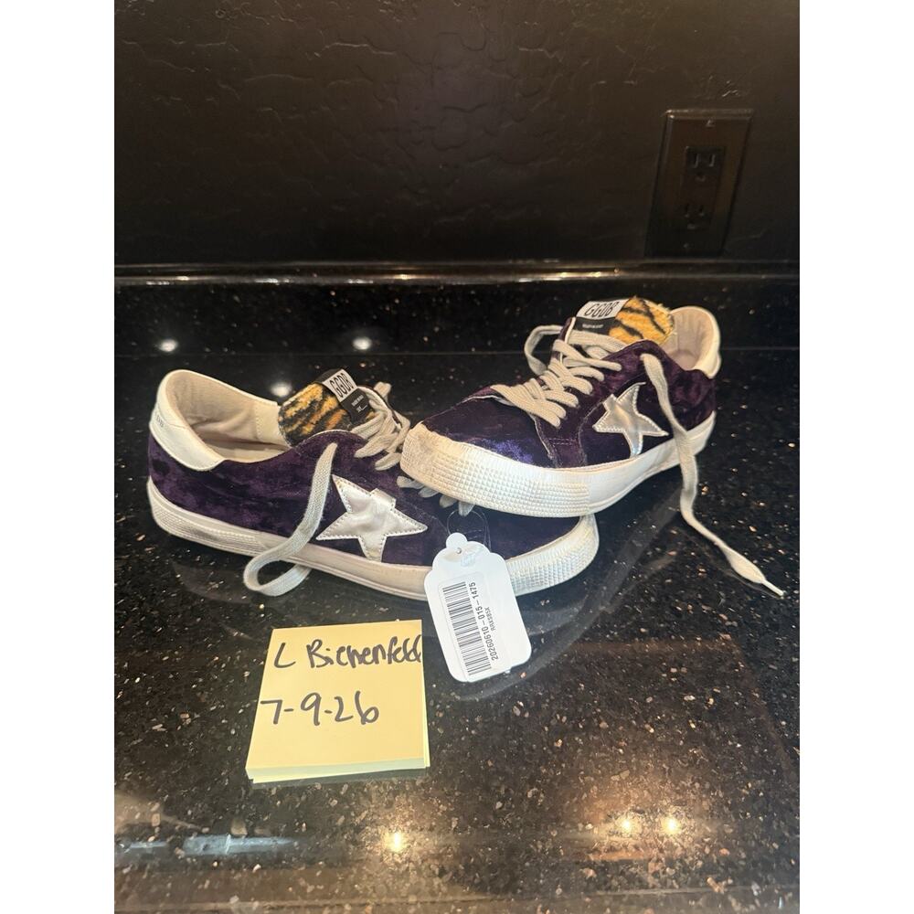🐯Tiger tongue 🐯 💜purple velvet💜 Golden goose Mays Sz 40